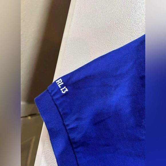 POLO RALPH LAUREN MENS 100% COTTON BLUE EMBROIDERED POLO BEAR SHIRT RL13 Sz S - Picture 8 of 10